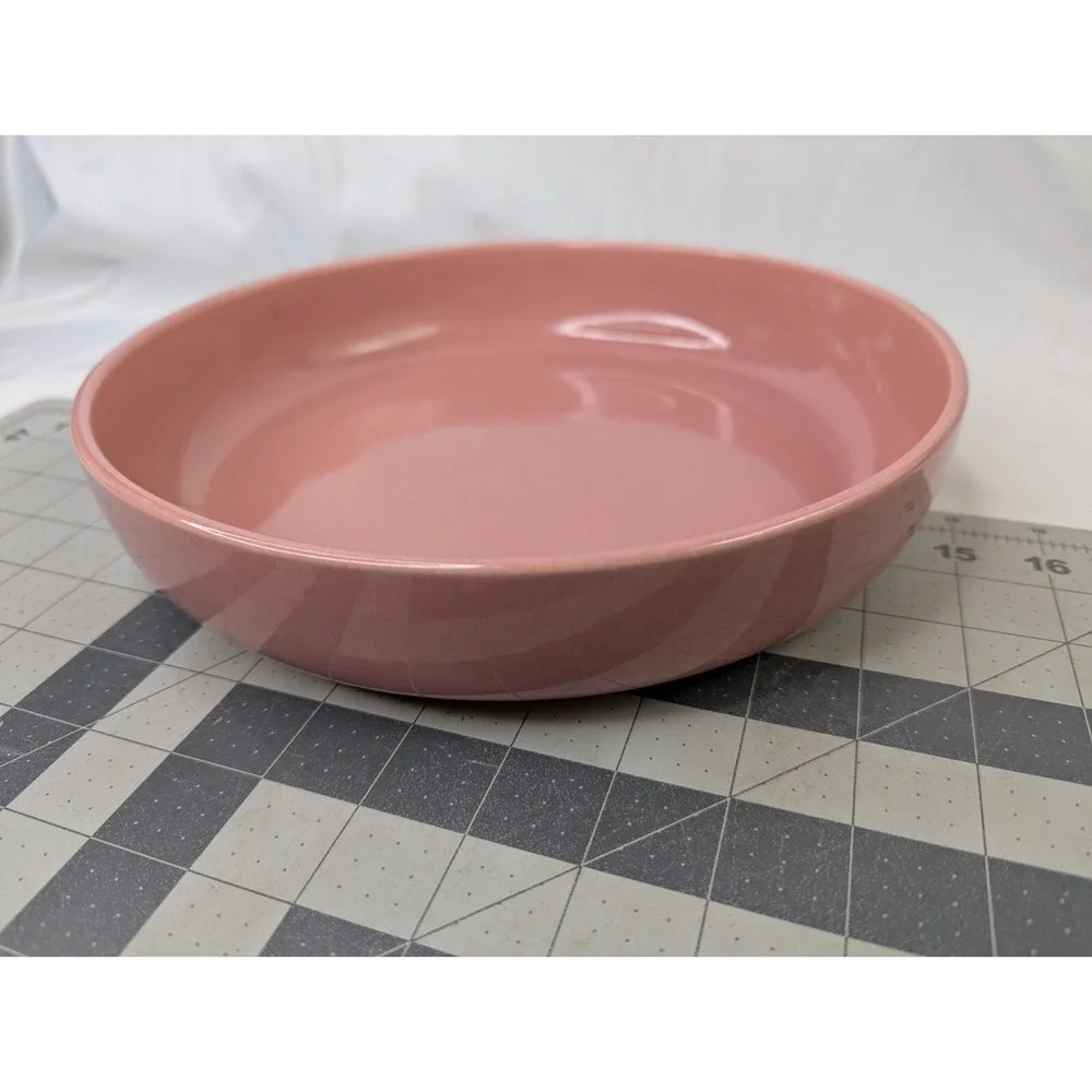 Bauer Los Angeles Ceramic Pink Round Serving‎ Bowl 10.75 Inch